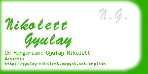 nikolett gyulay business card